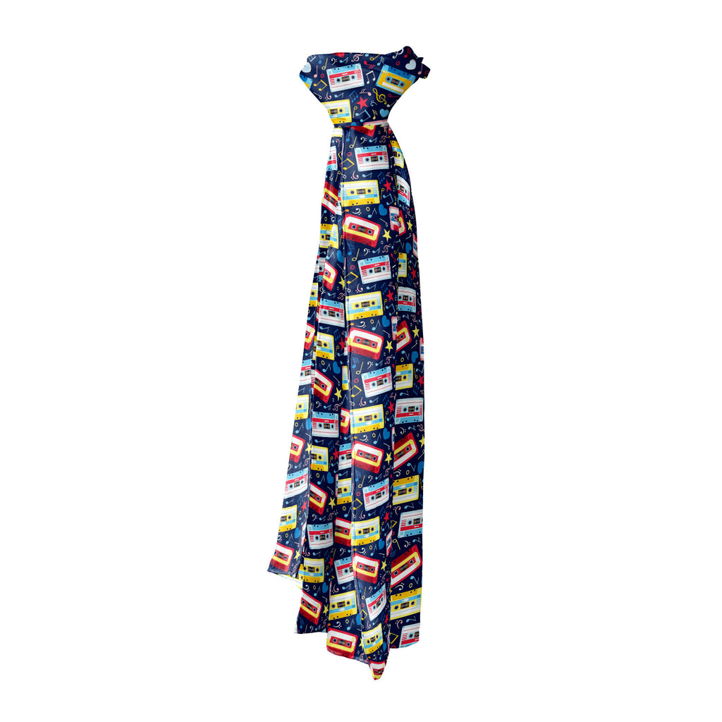 Music Cassettes Printed Stole Dupatta Headwear | Girls & Women | Soft Poly Fabric-Stoles Basic-STL_FB_BS-IC 5007310 IC 5007310, Abstract Expressionism, Abstracts, Ancient, Animated Cartoons, Caricature, Cartoons, Drawing, Historical, Illustrations, Medieval, Music, Music and Dance, Music and Musical Instruments, Musical Instruments, Patterns, Retro, Semi Abstract, Signs, Signs and Symbols, Vintage, cassettes, printed, stole, dupatta, headwear, girls, women, soft, poly, fabric, pattern, abstract, audio, cass