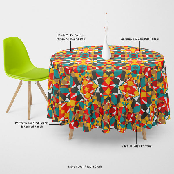 Tribal Art Table Cloth Cover-Table Covers-CVR_TB_RD-IC 5007311 IC 5007311, Abstract Expressionism, Abstracts, Ancient, Art and Paintings, Culture, Decorative, Digital, Digital Art, Drawing, Ethnic, Fantasy, Fashion, Folk Art, Geometric, Geometric Abstraction, Graphic, Historical, Illustrations, Medieval, Mexican, Modern Art, Patterns, Retro, Semi Abstract, Signs, Signs and Symbols, Traditional, Tribal, Vintage, World Culture, art, table, cloth, cover, canvas, fabric, pattern, psychedelic, abstract, abstract