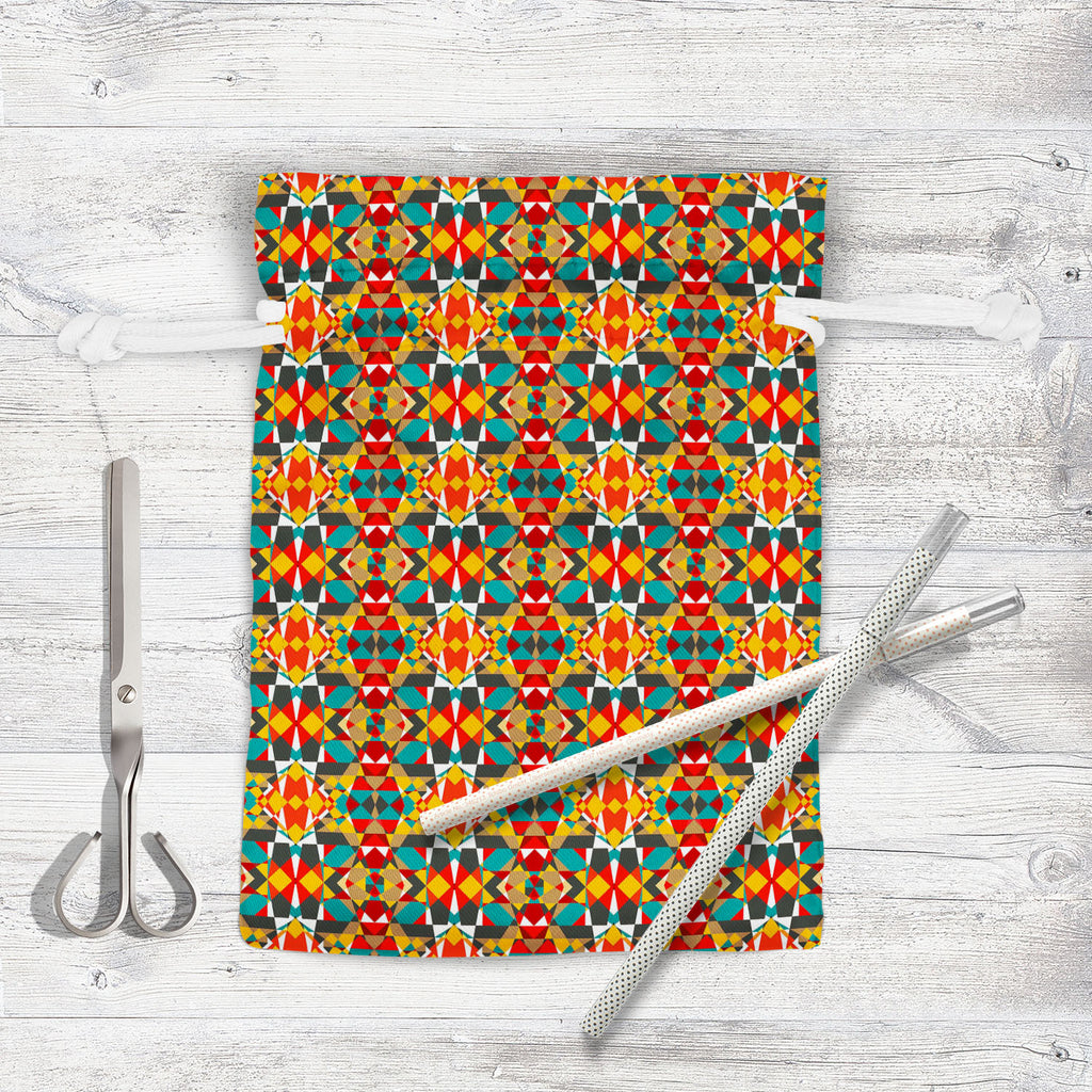 Tribal Art D1 Pouch Wrist Potli Bag | Bag for Weddings & Casual Parties-Drawstring Pouches-PCH_FB_DS-IC 5007311 IC 5007311, Abstract Expressionism, Abstracts, Ancient, Art and Paintings, Culture, Decorative, Digital, Digital Art, Drawing, Ethnic, Fantasy, Fashion, Folk Art, Geometric, Geometric Abstraction, Graphic, Historical, Illustrations, Medieval, Mexican, Modern Art, Patterns, Retro, Semi Abstract, Signs, Signs and Symbols, Traditional, Tribal, Vintage, World Culture, art, d1, pouch, wrist, potli, bag