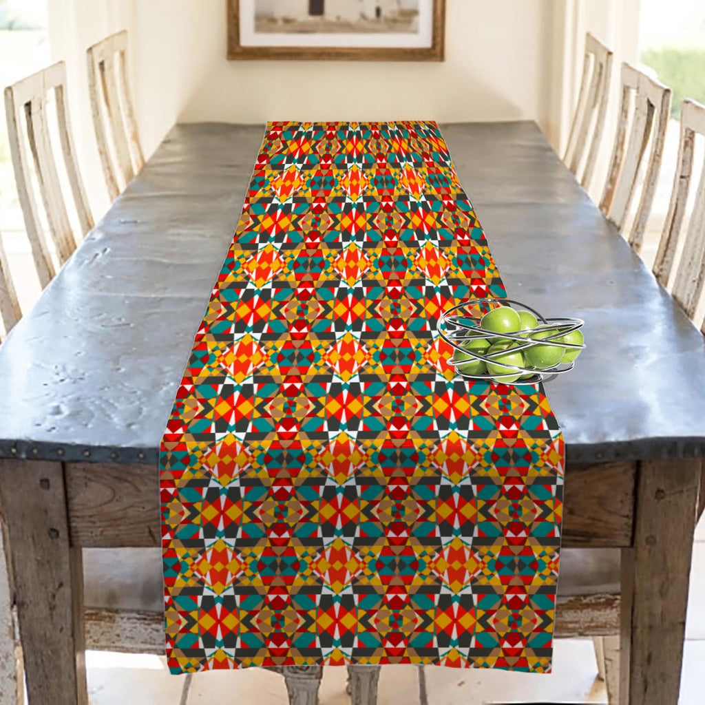 ArtzFolio Tribal Art D1 Table Runner-Table Runners-AZKIT15646036RUN_TB_L-Image Code 5007311 Vishnu Image Folio Pvt Ltd, IC 5007311, ArtzFolio, Table Runners, Abstract, Digital Art, tribal, art, d1, table, runner, seamless, vector, texture, bright, pattern, table runner, table cloth, table covers, dining table runner, poly satin kitchen table runner, table linen, tablecloths for large dining table, table runner set, pitaara box, designer kitchen table runner, linen tablecloth, decorative table runners, round