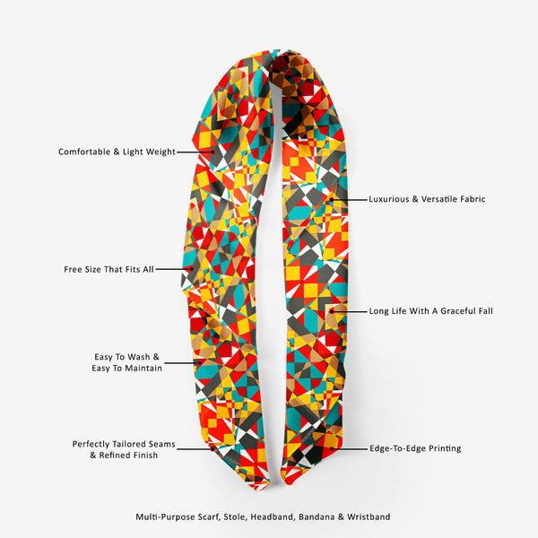 Tribal Art Printed Scarf | Neckwear Balaclava | Girls & Women | Soft Poly Fabric-Scarfs Basic-SCF_FB_BS-IC 5007311 IC 5007311, Abstract Expressionism, Abstracts, Ancient, Art and Paintings, Culture, Decorative, Digital, Digital Art, Drawing, Ethnic, Fantasy, Fashion, Folk Art, Geometric, Geometric Abstraction, Graphic, Historical, Illustrations, Medieval, Mexican, Modern Art, Patterns, Retro, Semi Abstract, Signs, Signs and Symbols, Traditional, Tribal, Vintage, World Culture, art, printed, scarf, neckwear,