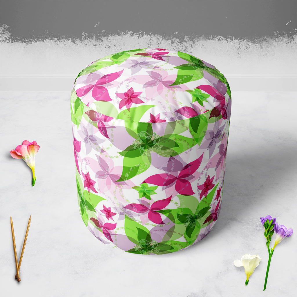 Vintage Paisley D1 Footstool Footrest Puffy Pouffe Ottoman Bean Bag | Canvas Fabric-Footstools-FST_CB_BN-IC 5007313 IC 5007313, Abstract Expressionism, Abstracts, Ancient, Black and White, Botanical, Circle, Decorative, Digital, Digital Art, Floral, Flowers, Graphic, Historical, Illustrations, Medieval, Modern Art, Nature, Paisley, Parents, Patterns, Retro, Semi Abstract, Signs, Signs and Symbols, Vintage, White, d1, footstool, footrest, puffy, pouffe, ottoman, bean, bag, canvas, fabric, abstract, backdrop,