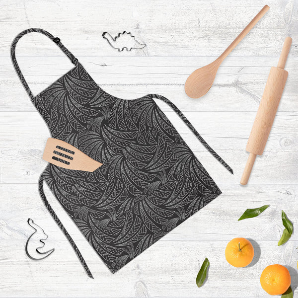 Ethnic Art Apron | Adjustable, Free Size & Waist Tiebacks-Aprons Neck to Knee-APR_NK_KN-IC 5007314 IC 5007314, Abstract Expressionism, Abstracts, African, Ancient, Art and Paintings, Black, Black and White, Calligraphy, Culture, Decorative, Digital, Digital Art, Ethnic, Folk Art, Geometric, Geometric Abstraction, Graphic, Historical, Illustrations, Medieval, Modern Art, Patterns, Retro, Semi Abstract, Signs, Signs and Symbols, Symbols, Text, Traditional, Tribal, Vintage, World Culture, art, full-length, nec
