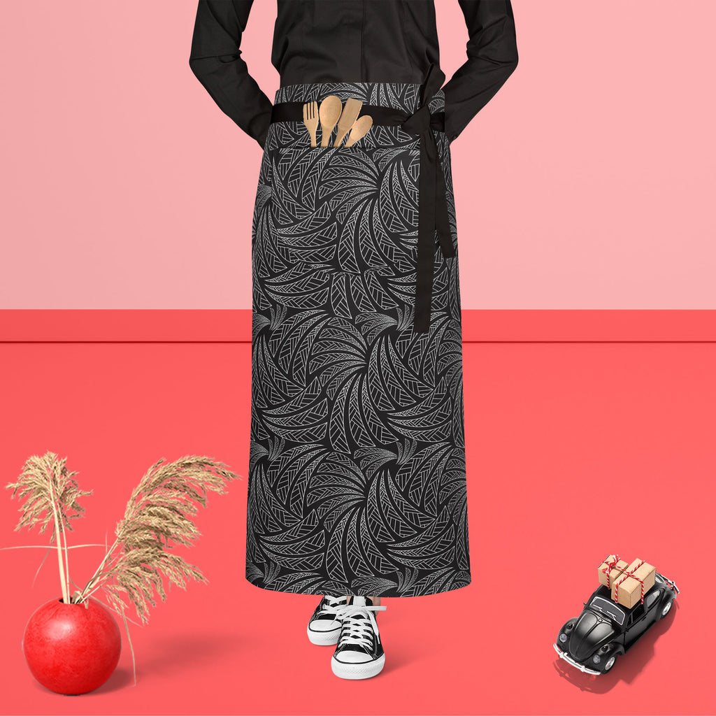 Ethnic Art Apron | Adjustable, Free Size & Waist Tiebacks-Aprons Waist to Feet-APR_WS_FT-IC 5007314 IC 5007314, Abstract Expressionism, Abstracts, African, Ancient, Art and Paintings, Black, Black and White, Calligraphy, Culture, Decorative, Digital, Digital Art, Ethnic, Folk Art, Geometric, Geometric Abstraction, Graphic, Historical, Illustrations, Medieval, Modern Art, Patterns, Retro, Semi Abstract, Signs, Signs and Symbols, Symbols, Text, Traditional, Tribal, Vintage, World Culture, art, apron, adjustab