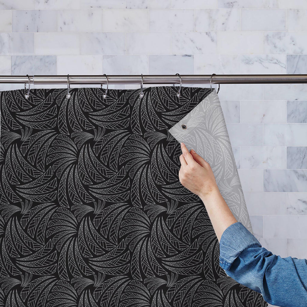 Ethnic Art Washable Waterproof Shower Curtain-Shower Curtains-CUR_SH-IC 5007314 IC 5007314, Abstract Expressionism, Abstracts, African, Ancient, Art and Paintings, Black, Black and White, Calligraphy, Culture, Decorative, Digital, Digital Art, Ethnic, Folk Art, Geometric, Geometric Abstraction, Graphic, Historical, Illustrations, Medieval, Modern Art, Patterns, Retro, Semi Abstract, Signs, Signs and Symbols, Symbols, Text, Traditional, Tribal, Vintage, World Culture, art, washable, waterproof, shower, curta