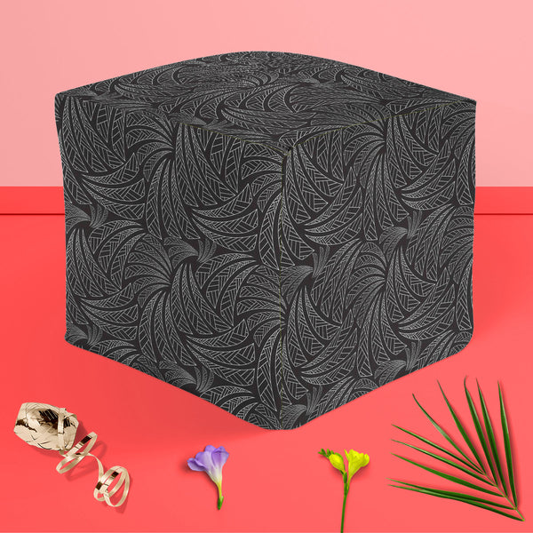 Ethnic Art Footstool Footrest Puffy Pouffe Ottoman Bean Bag | Canvas Fabric-Footstools-FST_CB_BN-IC 5007314 IC 5007314, Abstract Expressionism, Abstracts, African, Ancient, Art and Paintings, Black, Black and White, Calligraphy, Culture, Decorative, Digital, Digital Art, Ethnic, Folk Art, Geometric, Geometric Abstraction, Graphic, Historical, Illustrations, Medieval, Modern Art, Patterns, Retro, Semi Abstract, Signs, Signs and Symbols, Symbols, Text, Traditional, Tribal, Vintage, World Culture, art, puffy, 