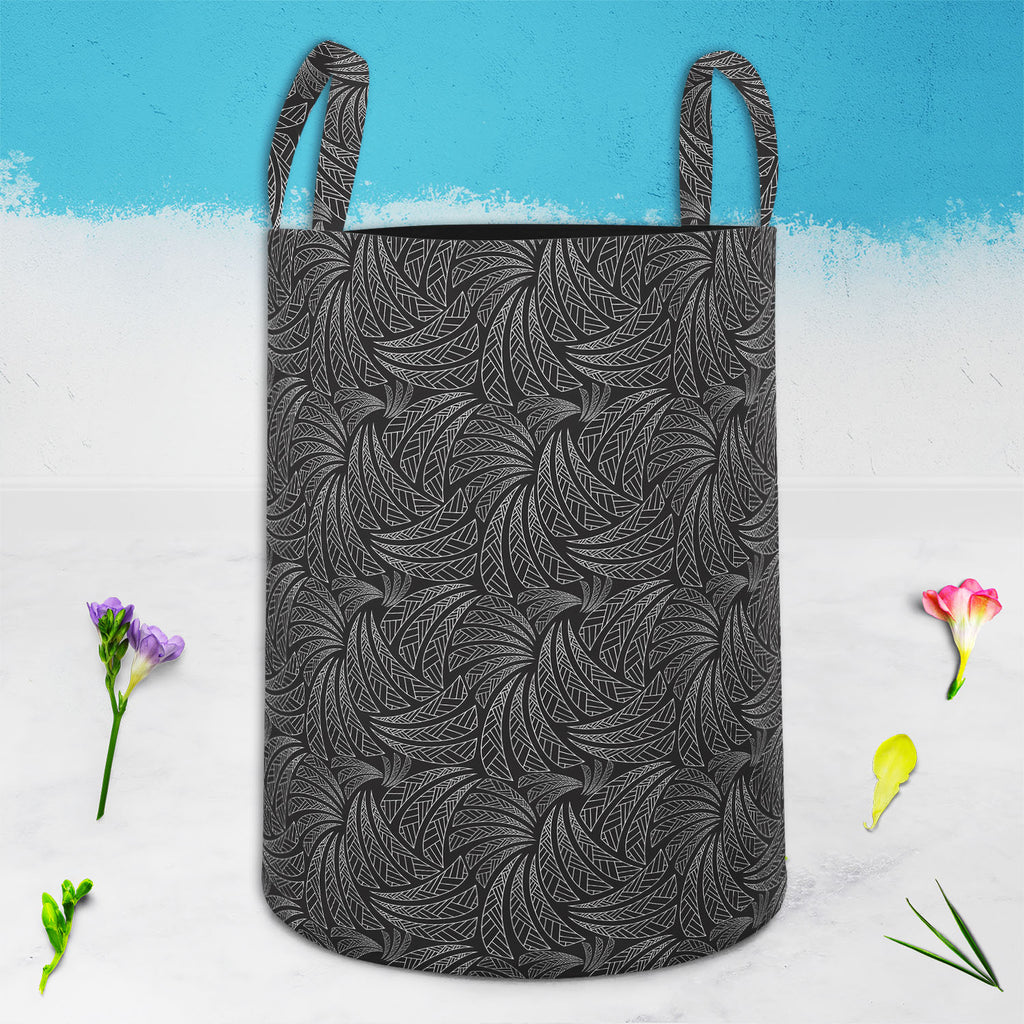 Ethnic Art Foldable Open Storage Bin | Organizer Box, Toy Basket, Shelf Box, Laundry Bag | Canvas Fabric-Storage Bins-STR_BI_CB-IC 5007314 IC 5007314, Abstract Expressionism, Abstracts, African, Ancient, Art and Paintings, Black, Black and White, Calligraphy, Culture, Decorative, Digital, Digital Art, Ethnic, Folk Art, Geometric, Geometric Abstraction, Graphic, Historical, Illustrations, Medieval, Modern Art, Patterns, Retro, Semi Abstract, Signs, Signs and Symbols, Symbols, Text, Traditional, Tribal, Vinta