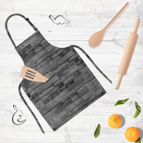 Dark Parquet Apron | Adjustable, Free Size & Waist Tiebacks-Aprons Neck to Knee-APR_NK_KN-IC 5007315 IC 5007315, Ancient, Black, Black and White, Historical, Medieval, Patterns, Retro, Vintage, White, Wooden, dark, parquet, full-length, neck, to, knee, apron, poly-cotton, fabric, adjustable, buckle, waist, tiebacks, wood, texture, seamless, background, aged, boards, decoration, empty, floor, grunge, hardwood, home, indoor, interior, loop, luxury, maple, nobody, oak, old, pine, room, surface, tiled, tiles, w
