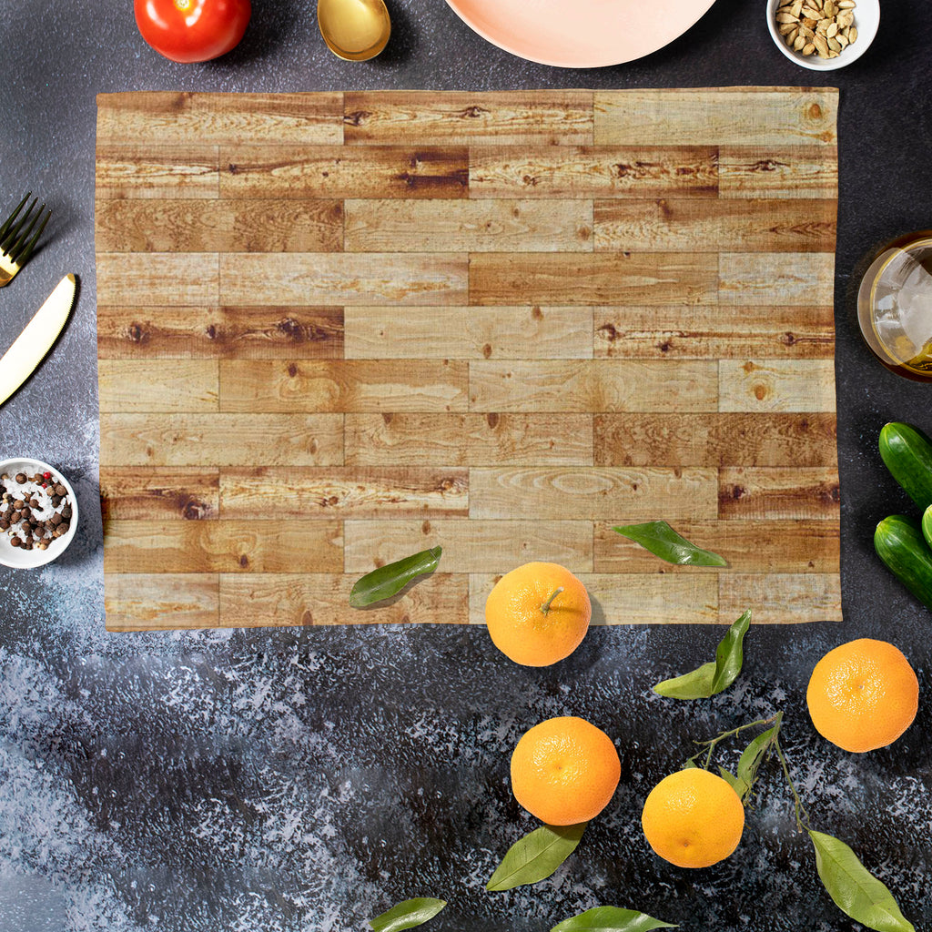 Yellow Parquet Table Mat Placemat-Table Place Mats Fabric-MAT_TB-IC 5007316 IC 5007316, Ancient, Historical, Medieval, Patterns, Retro, Vintage, Wooden, yellow, parquet, table, mat, placemat, wood, aged, background, boards, bright, brown, decoration, empty, floor, grunge, hardwood, home, indoor, interior, loop, luxury, maple, nobody, oak, old, pine, room, seamless, surface, texture, tiled, tiles, wall, wallpaper, weathered, artzfolio, table mats for dining table, table mat, table mats, placemats, placemats 