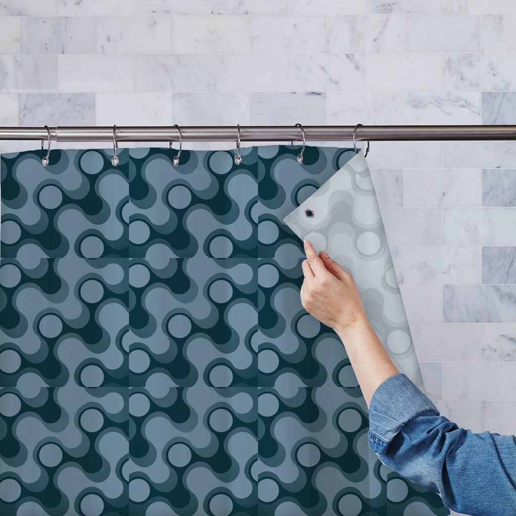 Abstract Retro Washable Waterproof Shower Curtain - Shower Curtains - ArtzFolio.com