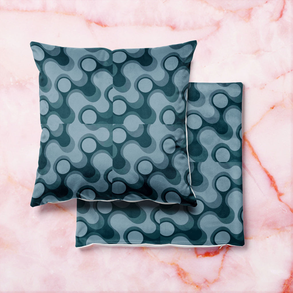 Abstract Retro D3 Cushion Cover Throw Pillow - Cushion Covers - ArtzFolio.com