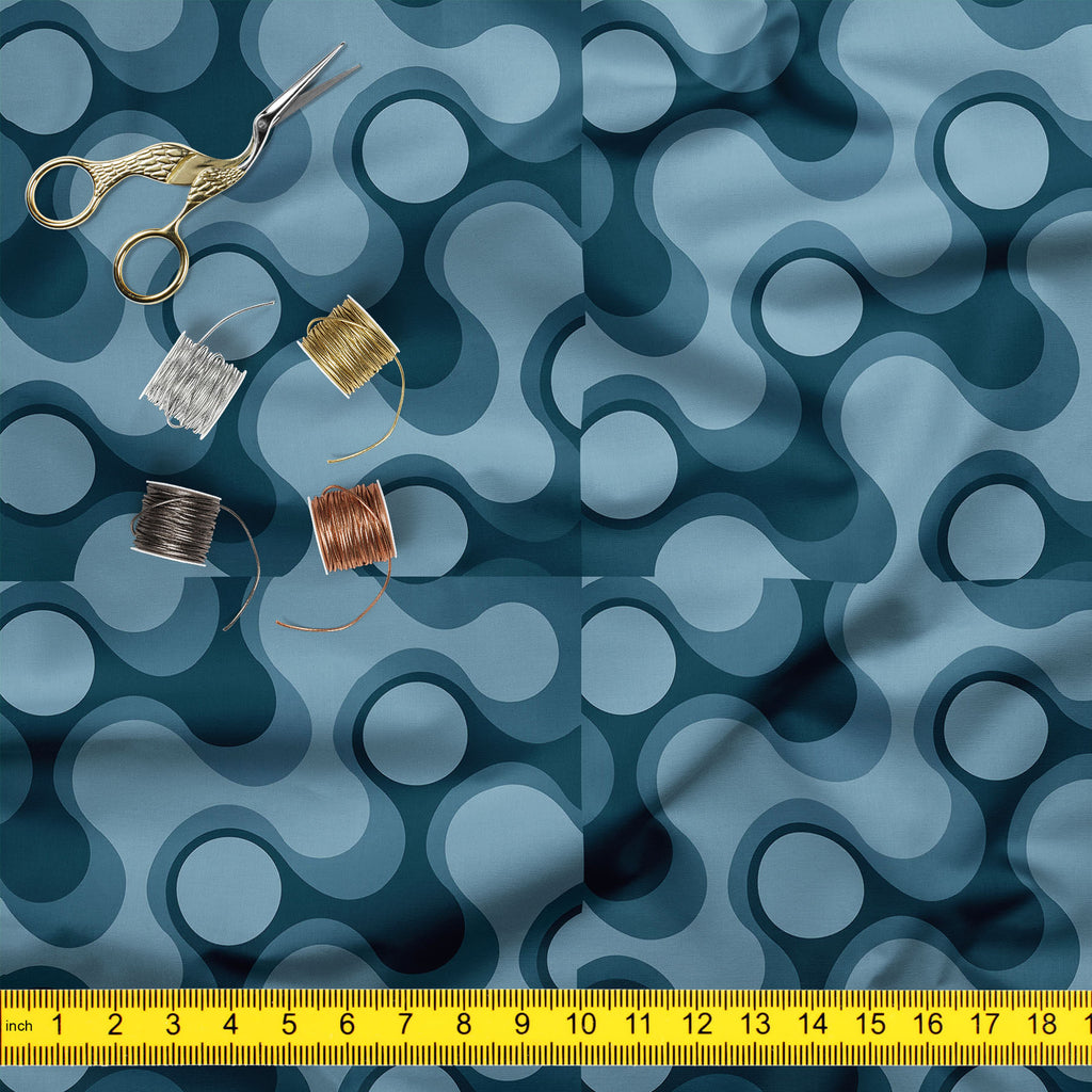 Abstract Retro D3 Sofa Fabric by Metre | Upholstery For Sofa, Curtains & Cushions - Sofa Fabrics - ArtzFolio.com