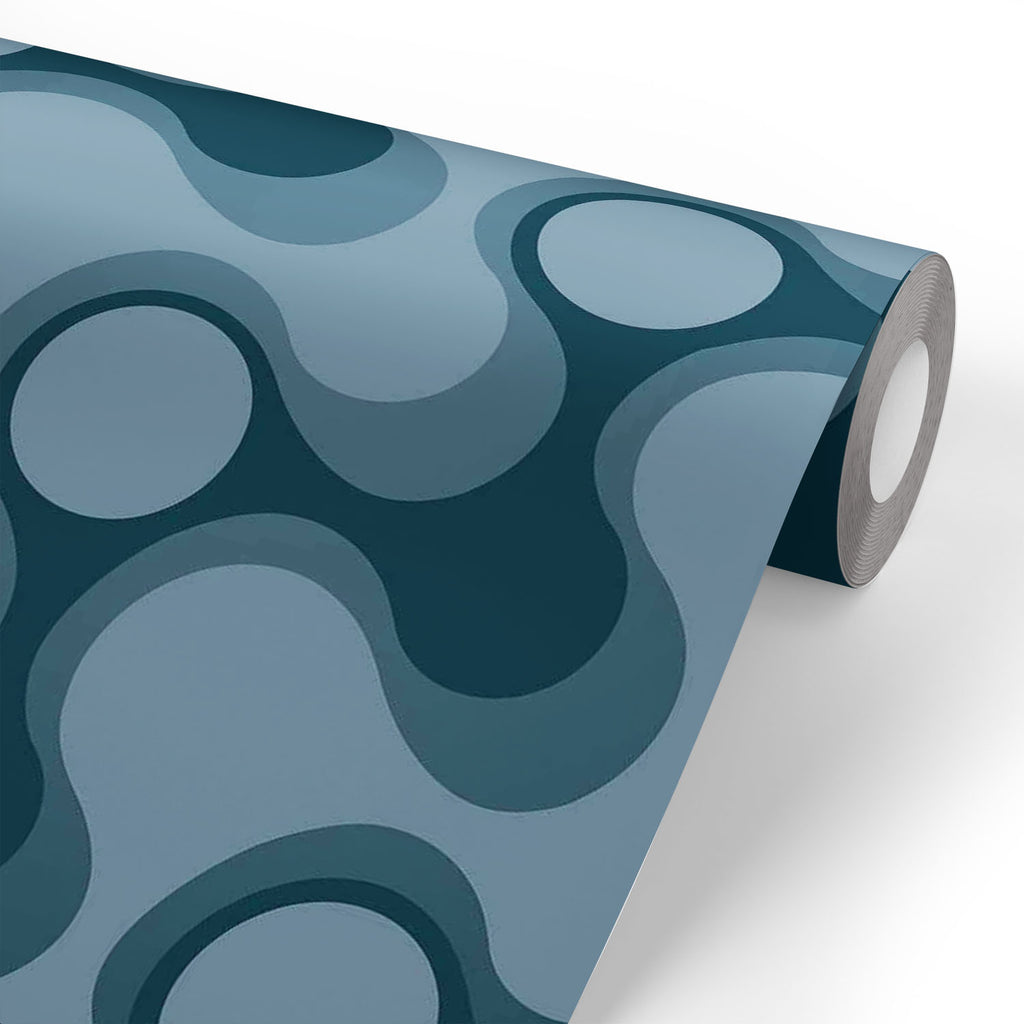 Abstract Retro Wallpaper Roll - Wallpapers Peel & Stick - ArtzFolio.com