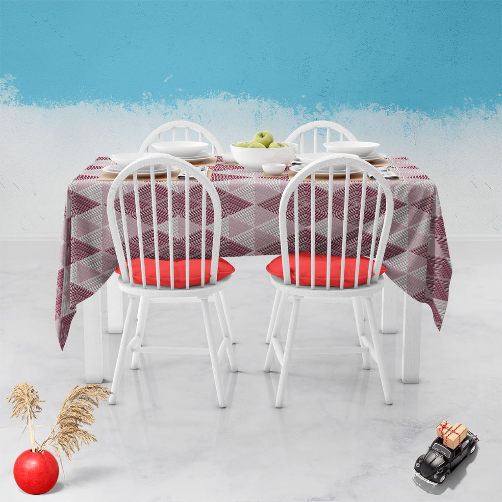 Rhombs Table Cloth Cover-Table Covers-CVR_TB_NR-IC 5007320 IC 5007320, Abstract Expressionism, Abstracts, Ancient, Art and Paintings, Black and White, Culture, Decorative, Digital, Digital Art, Ethnic, Fashion, Geometric, Geometric Abstraction, Graphic, Historical, Illustrations, Medieval, Modern Art, Patterns, Retro, Semi Abstract, Signs, Signs and Symbols, Traditional, Triangles, Tribal, Vintage, White, World Culture, rhombs, table, cloth, cover, abstract, argyle, art, backdrop, background, box, cell, cla