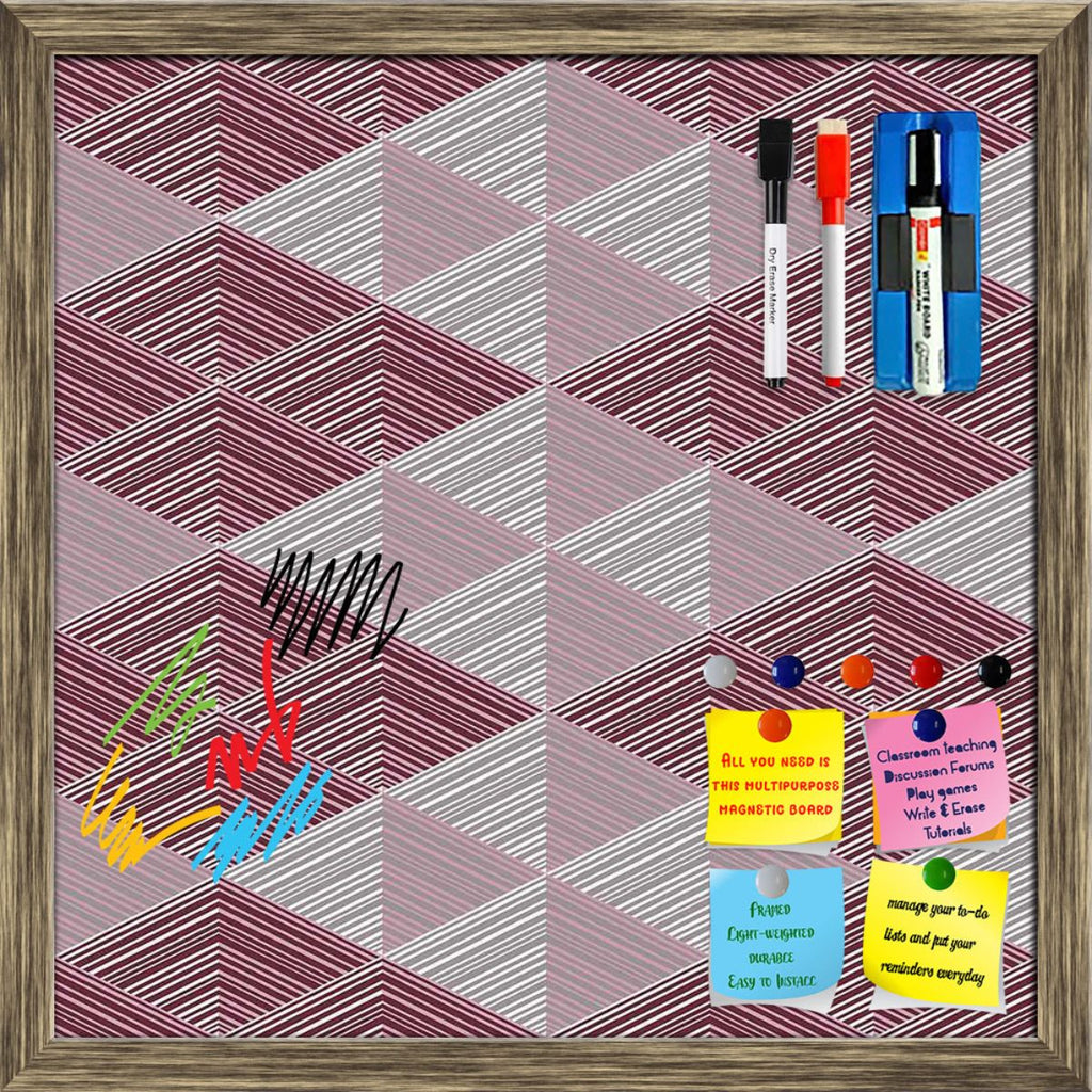 Rhombs Framed Magnetic Dry Erase Board | Combo with Magnet Buttons & Markers-Magnetic Boards Framed-MGB_FR-IC 5007320 IC 5007320, Abstract Expressionism, Abstracts, Ancient, Art and Paintings, Black and White, Culture, Decorative, Digital, Digital Art, Ethnic, Fashion, Geometric, Geometric Abstraction, Graphic, Historical, Illustrations, Medieval, Modern Art, Patterns, Retro, Semi Abstract, Signs, Signs and Symbols, Traditional, Triangles, Tribal, Vintage, White, World Culture, rhombs, framed, magnetic, dry