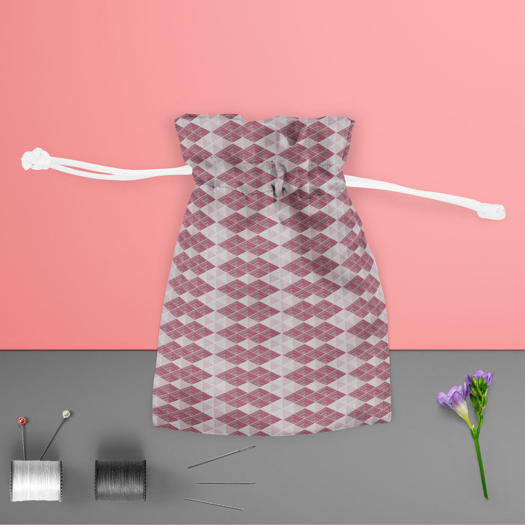 Rhombs Pouch Wrist Potli Bag | Bag for Weddings & Casual Parties-Drawstring Pouches-PCH_FB_DS-IC 5007320 IC 5007320, Abstract Expressionism, Abstracts, Ancient, Art and Paintings, Black and White, Culture, Decorative, Digital, Digital Art, Ethnic, Fashion, Geometric, Geometric Abstraction, Graphic, Historical, Illustrations, Medieval, Modern Art, Patterns, Retro, Semi Abstract, Signs, Signs and Symbols, Traditional, Triangles, Tribal, Vintage, White, World Culture, rhombs, pouch, wrist, potli, bag, for, wed