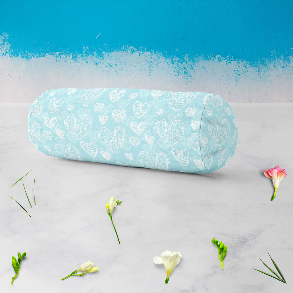 Romantic Doodle Bolster Cover Booster Cases | Concealed Zipper Opening-Bolster Covers-BOL_CV_ZP-IC 5007322 IC 5007322, Abstract Expressionism, Abstracts, Animated Cartoons, Art and Paintings, Birthday, Black and White, Comics, Decorative, Hearts, Holidays, Icons, Love, Patterns, Romance, Semi Abstract, Signs, Signs and Symbols, Wedding, White, romantic, doodle, bolster, cover, booster, cases, concealed, zipper, opening, heart, pattern, cute, lace, seamless, abstract, art, artistic, artwork, blue, border, co