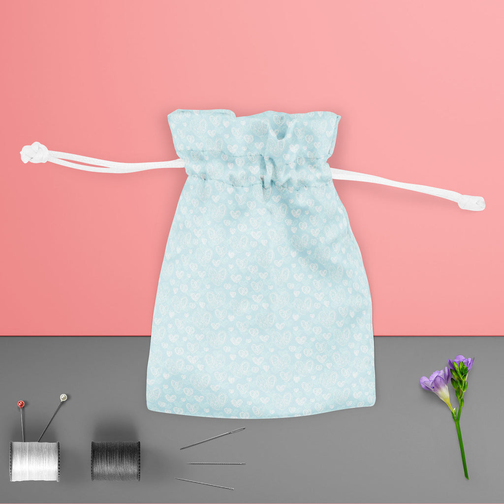 Romantic Doodle Pouch Wrist Potli Bag | Bag for Weddings & Casual Parties-Drawstring Pouches-PCH_FB_DS-IC 5007322 IC 5007322, Abstract Expressionism, Abstracts, Animated Cartoons, Art and Paintings, Birthday, Black and White, Comics, Decorative, Hearts, Holidays, Icons, Love, Patterns, Romance, Semi Abstract, Signs, Signs and Symbols, Wedding, White, romantic, doodle, pouch, wrist, potli, bag, for, weddings, casual, parties, heart, pattern, cute, lace, seamless, abstract, art, artistic, artwork, blue, borde