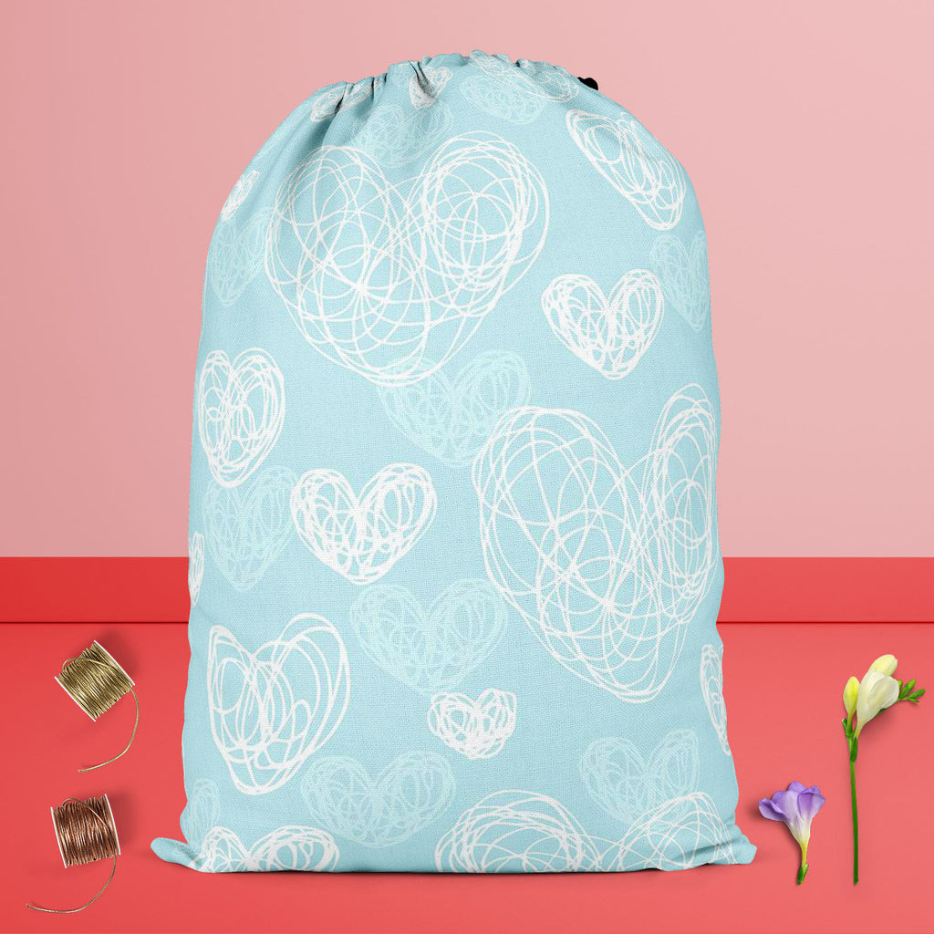 Romantic Doodle Reusable Sack Bag | Bag for Gym, Storage, Vegetable & Travel-Drawstring Sack Bags-SCK_FB_DS-IC 5007322 IC 5007322, Abstract Expressionism, Abstracts, Animated Cartoons, Art and Paintings, Birthday, Black and White, Comics, Decorative, Hearts, Holidays, Icons, Love, Patterns, Romance, Semi Abstract, Signs, Signs and Symbols, Wedding, White, romantic, doodle, reusable, sack, bag, for, gym, storage, vegetable, travel, heart, pattern, cute, lace, seamless, abstract, art, artistic, artwork, blue,