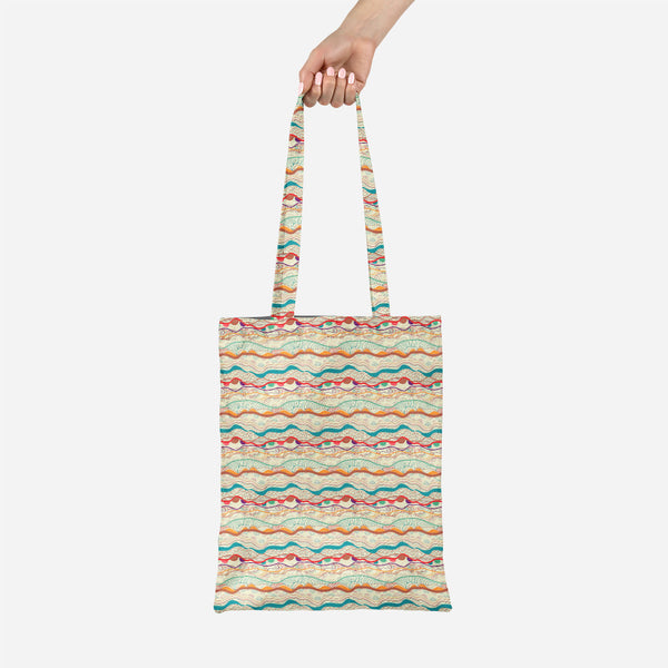 ArtzFolio Waves Drawing Tote Bag Shoulder Purse | Multipurpose-Tote Bags Basic-AZ5007323TOT_RF-IC 5007323 IC 5007323, Abstract Expressionism, Abstracts, Ancient, Art and Paintings, Black and White, Culture, Decorative, Drawing, Ethnic, Fantasy, Fashion, Folk Art, Geometric, Geometric Abstraction, Historical, Illustrations, Medieval, Patterns, Semi Abstract, Signs, Signs and Symbols, Traditional, Tribal, Vintage, White, World Culture, waves, canvas, tote, bag, shoulder, purse, multipurpose, abstract, abstrac
