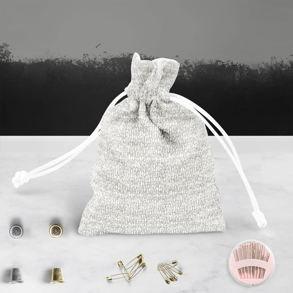 Curly Lines Pouch Wrist Potli Bag Bag for Weddings Casual