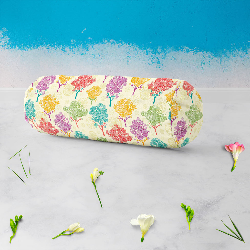 Abstract Trees Bolster Cover Booster Cases | Concealed Zipper Opening - Bolster Covers - ArtzFolio.com