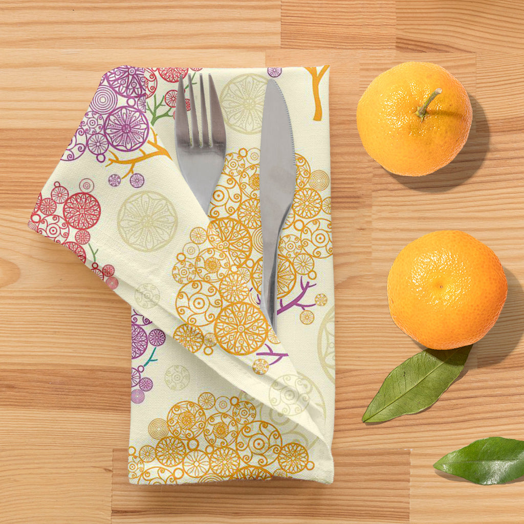 Abstract Trees Table Napkin - Table Napkins - ArtzFolio.com
