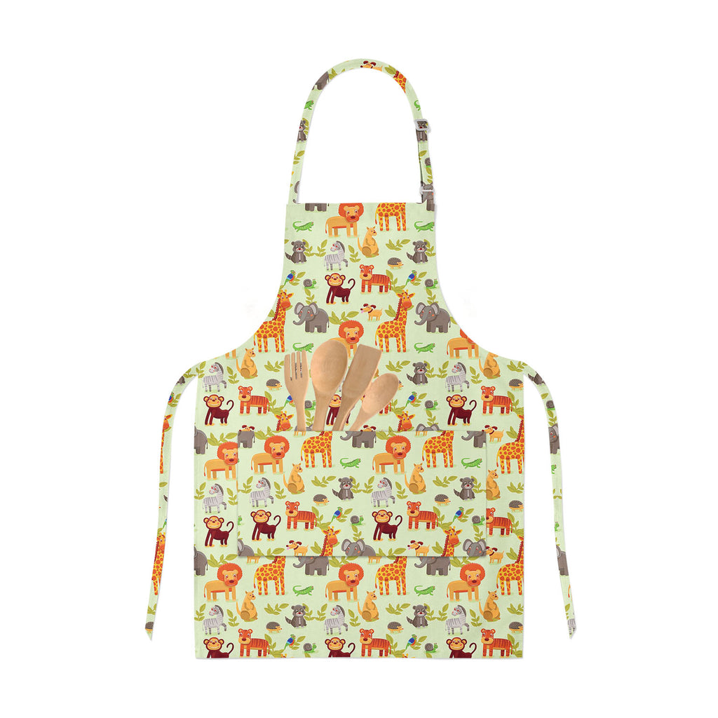Cartoon Animals Apron | Adjustable, Free Size & Waist Tiebacks-Aprons Neck to Knee-APR_NK_KN-IC 5007326 IC 5007326, African, Animals, Animated Cartoons, Baby, Caricature, Cartoons, Children, Comics, Illustrations, Kids, Landscapes, Nature, Patterns, Scenic, Signs, Signs and Symbols, Wildlife, cartoon, apron, adjustable, free, size, waist, tiebacks, africa, animal, ape, backdrop, background, character, cheerful, comic, cute, dog, elephant, forest, funny, giraffe, grass, happy, hedgehog, illustration, jungle,