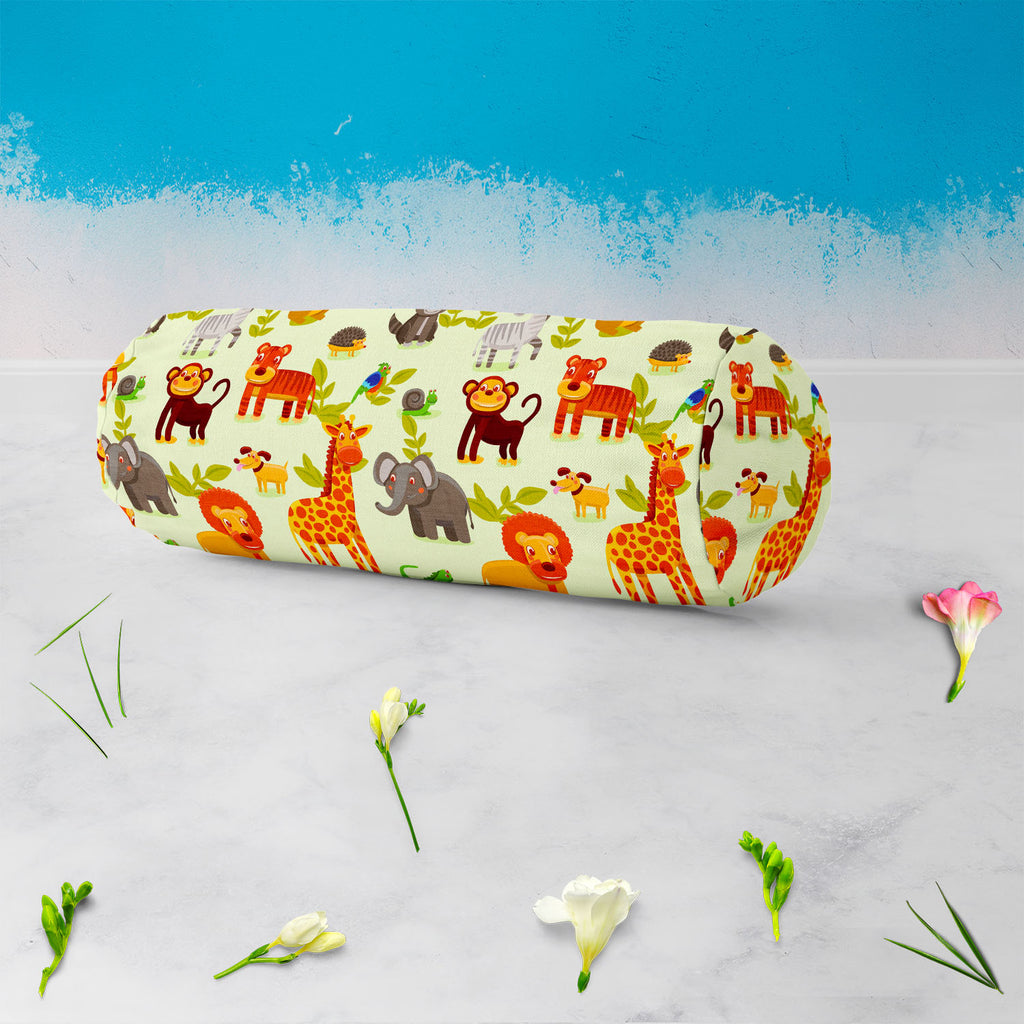 Cartoon Animals D1 Bolster Cover Booster Cases | Concealed Zipper Opening-Bolster Covers-BOL_CV_ZP-IC 5007326 IC 5007326, African, Animals, Animated Cartoons, Baby, Caricature, Cartoons, Children, Comics, Illustrations, Kids, Landscapes, Nature, Patterns, Scenic, Signs, Signs and Symbols, Wildlife, cartoon, d1, bolster, cover, booster, cases, concealed, zipper, opening, africa, animal, ape, backdrop, background, character, cheerful, comic, cute, dog, elephant, forest, funny, giraffe, grass, happy, hedgehog,