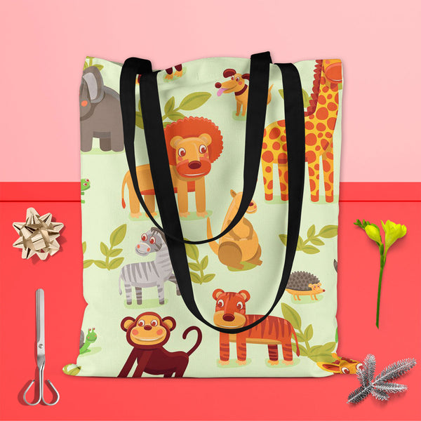 Cartoon Animals D1 Tote Bag Shoulder Purse | Multipurpose-Tote Bags Basic-TOT_FB_BS-IC 5007326 IC 5007326, African, Animals, Animated Cartoons, Baby, Caricature, Cartoons, Children, Comics, Illustrations, Kids, Landscapes, Nature, Patterns, Scenic, Signs, Signs and Symbols, Wildlife, cartoon, d1, tote, bag, shoulder, purse, cotton, canvas, fabric, multipurpose, africa, animal, ape, backdrop, background, character, cheerful, comic, cute, dog, elephant, forest, funny, giraffe, grass, happy, hedgehog, illustra