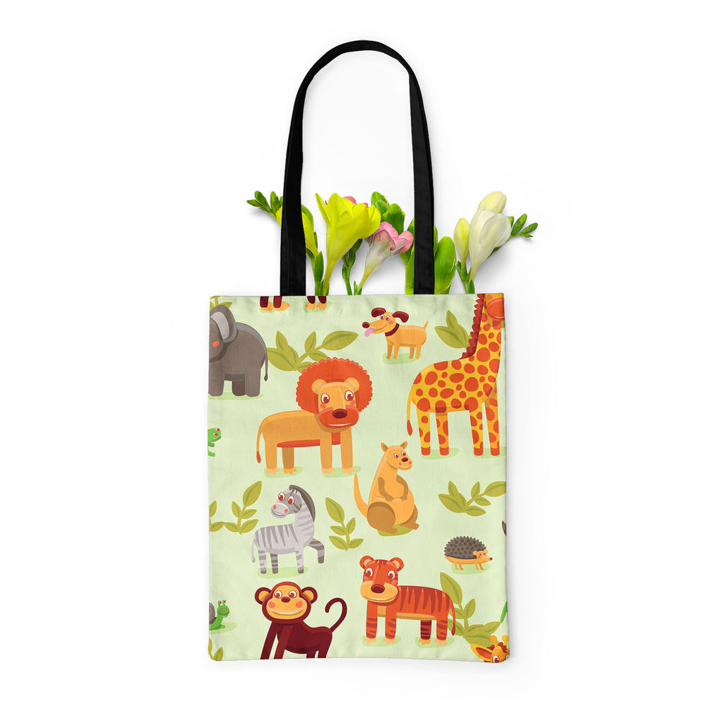 Cartoon Animals D1 Tote Bag Shoulder Purse | Multipurpose-Tote Bags Basic-TOT_FB_BS-IC 5007326 IC 5007326, African, Animals, Animated Cartoons, Baby, Caricature, Cartoons, Children, Comics, Illustrations, Kids, Landscapes, Nature, Patterns, Scenic, Signs, Signs and Symbols, Wildlife, cartoon, d1, tote, bag, shoulder, purse, multipurpose, africa, animal, ape, backdrop, background, character, cheerful, comic, cute, dog, elephant, forest, funny, giraffe, grass, happy, hedgehog, illustration, jungle, kangaroo, 