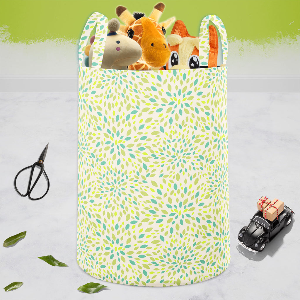 Leaf Texture Foldable Open Storage Bin | Organizer Box, Toy Basket, Shelf Box, Laundry Bag | Canvas Fabric-Storage Bins-STR_BI_CB-IC 5007327 IC 5007327, Abstract Expressionism, Abstracts, Ancient, Art and Paintings, Decorative, Digital, Digital Art, Drawing, Fashion, Graphic, Historical, Illustrations, Medieval, Modern Art, Nature, Paintings, Patterns, Retro, Scenic, Seasons, Semi Abstract, Signs, Signs and Symbols, Vintage, leaf, texture, foldable, open, storage, bin, organizer, box, toy, basket, shelf, la