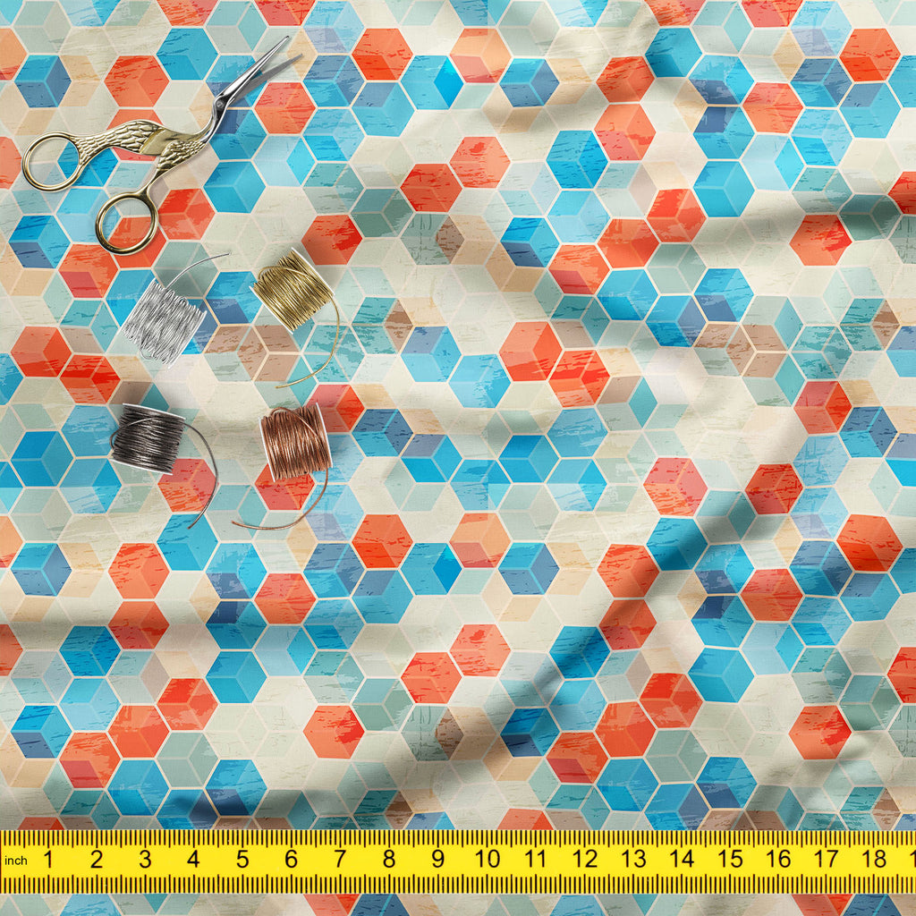 Blue Cubes Upholstery Fabric by Metre | For Sofa, Curtains, Cushions, Furnishing, Craft, Dress Material-Upholstery Fabrics-FAB_RW-IC 5007328 IC 5007328, Abstract Expressionism, Abstracts, Ancient, Art and Paintings, Cities, City Views, Diamond, Digital, Digital Art, Geometric, Geometric Abstraction, Graphic, Historical, Illustrations, Medieval, Paintings, Patterns, Semi Abstract, Signs, Signs and Symbols, Vintage, blue, cubes, upholstery, fabric, by, metre, for, sofa, curtains, cushions, furnishing, craft, 