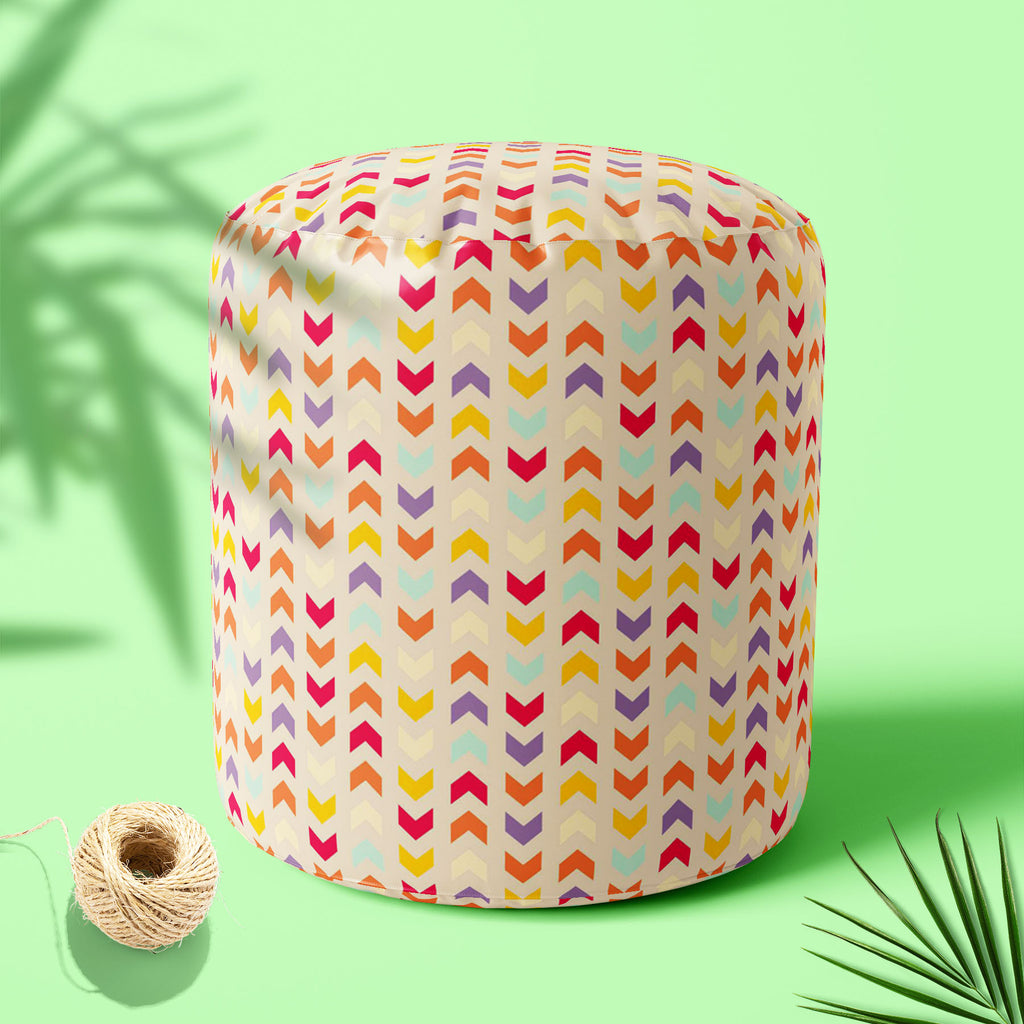 Zigzag Stripes Footstool Footrest Puffy Pouffe Ottoman Bean Bag | Canvas Fabric-Footstools-FST_CB_BN-IC 5007329 IC 5007329, Abstract Expressionism, Abstracts, Art and Paintings, Aztec, Baby, Chevron, Children, Christianity, Cities, City Views, Digital, Digital Art, Drawing, Fantasy, Fashion, Geometric, Geometric Abstraction, Graphic, Herringbone, Illustrations, Kids, Patterns, Retro, Semi Abstract, Signs, Signs and Symbols, Stripes, Triangles, zigzag, footstool, footrest, puffy, pouffe, ottoman, bean, bag, 