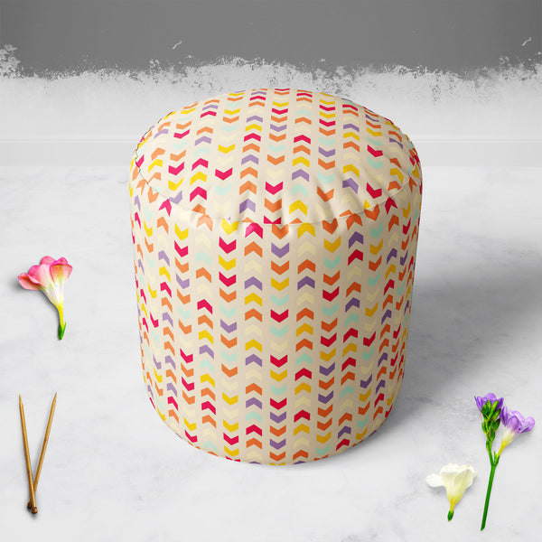 Zigzag Stripes Footstool Footrest Puffy Pouffe Ottoman Bean Bag | Canvas Fabric-Footstools-FST_CB_BN-IC 5007329 IC 5007329, Abstract Expressionism, Abstracts, Art and Paintings, Aztec, Baby, Chevron, Children, Christianity, Cities, City Views, Digital, Digital Art, Drawing, Fantasy, Fashion, Geometric, Geometric Abstraction, Graphic, Herringbone, Illustrations, Kids, Patterns, Retro, Semi Abstract, Signs, Signs and Symbols, Stripes, Triangles, zigzag, puffy, pouffe, ottoman, footstool, footrest, bean, bag, 