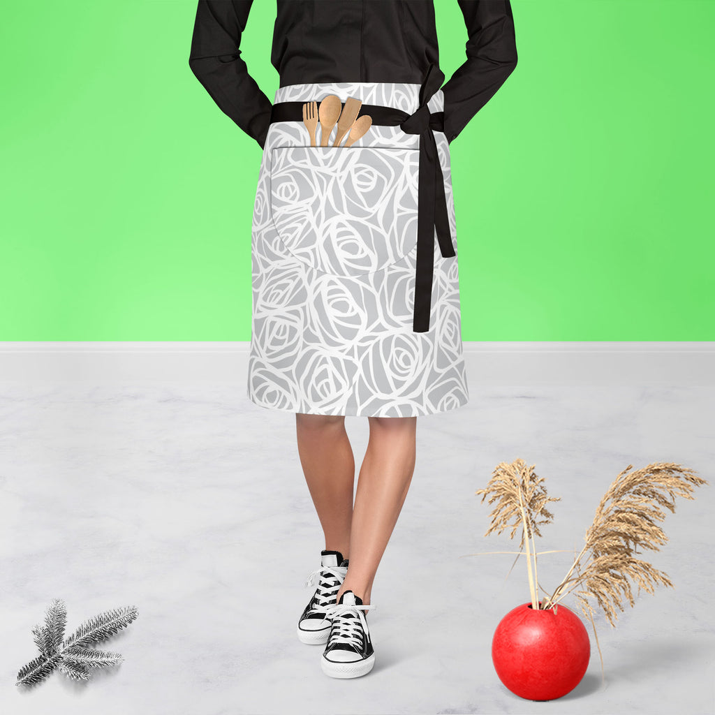 Abstract Pattern D1 Apron | Adjustable, Free Size & Waist Tiebacks - Apron Waist to Knee - ArtzFolio.com