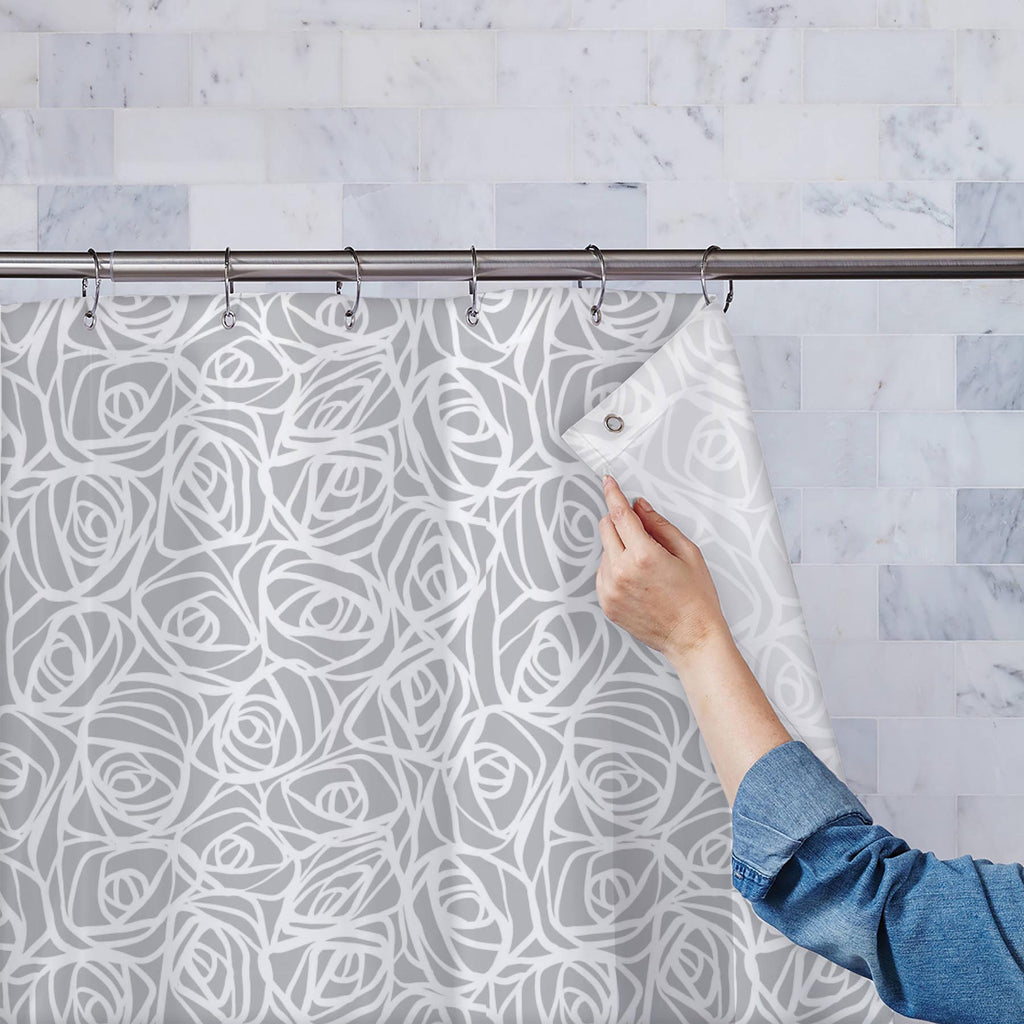 Abstract Pattern D1 Washable Waterproof Shower Curtain - Shower Curtains - ArtzFolio.com