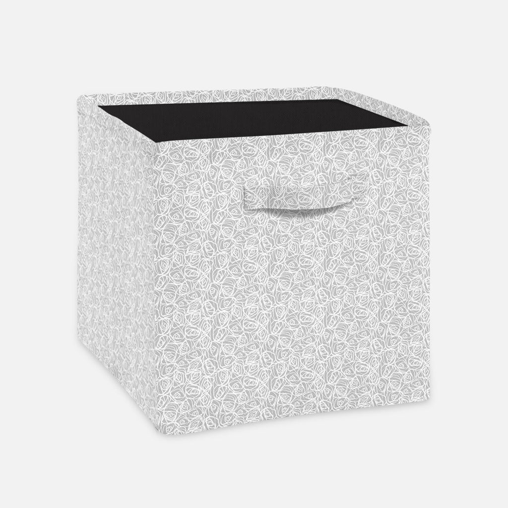 Abstract Pattern Foldable Open Storage Bin | Organizer Box, Toy Basket, Shelf Box, Laundry Bag | Canvas Fabric - Storage Bins - ArtzFolio.com