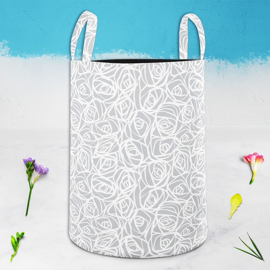 Abstract Pattern D1 Foldable Open Storage Bin | Organizer Box, Toy Basket, Shelf Box, Laundry Bag | Canvas Fabric - Storage Bins - ArtzFolio.com