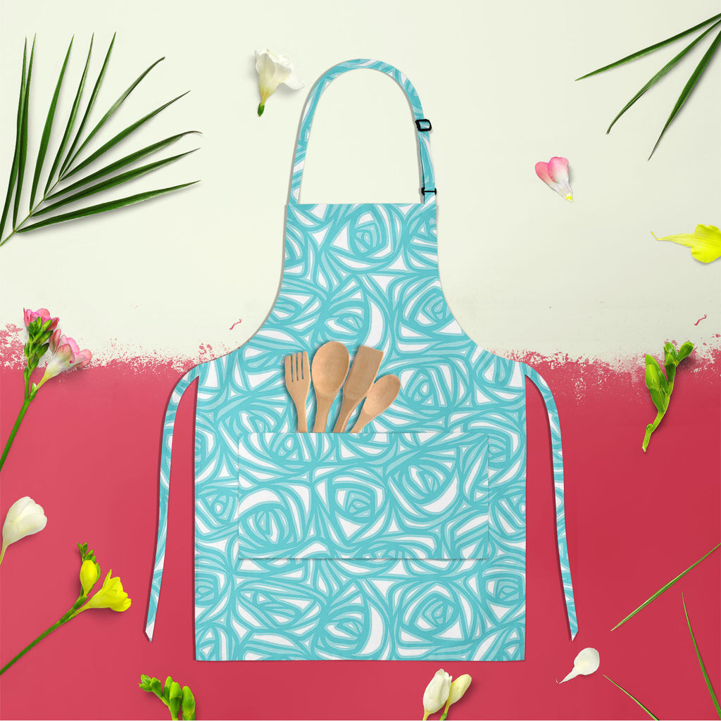 Abstract Pattern D2 Apron | Adjustable, Free Size & Waist Tiebacks - Aprons Neck to Knee - ArtzFolio.com