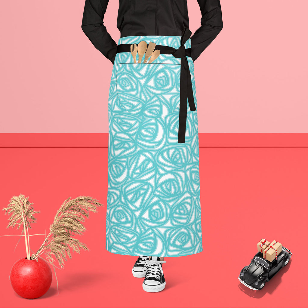 Abstract Pattern D2 Apron | Adjustable, Free Size & Waist Tiebacks - Aprons Waist to Feet - ArtzFolio.com