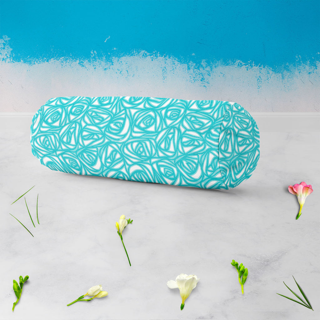 Abstract Pattern D2 Bolster Cover Booster Cases | Concealed Zipper Opening - Bolster Covers - ArtzFolio.com