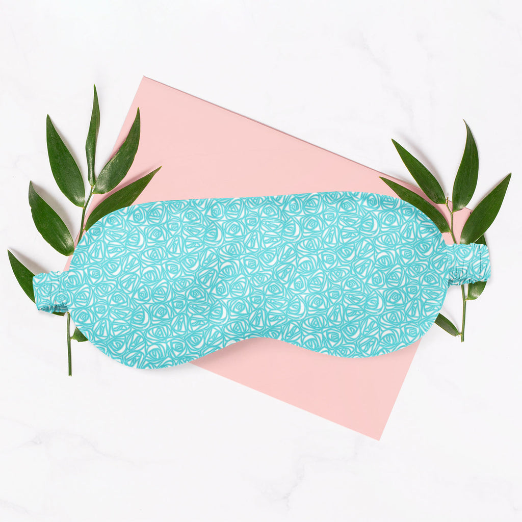 Abstract Pattern Sleeping Eye Pad Blackout Eye Cover | Soft Anti-Allergic Eco-Friendly Natural Mulberry Silk Fabric - Sleep Masks - ArtzFolio.com