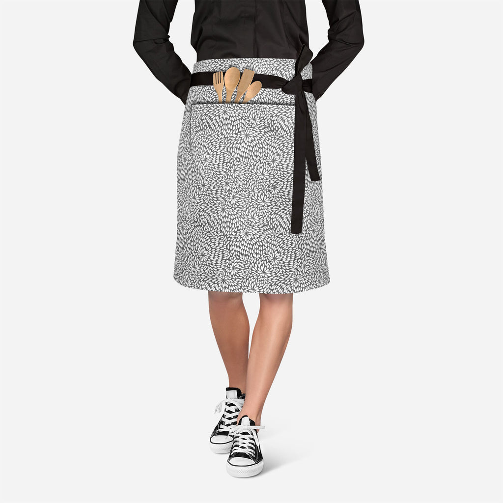 Abstract Pattern Apron | Adjustable, Free Size & Waist Tiebacks - Apron Waist to Feet - ArtzFolio.com