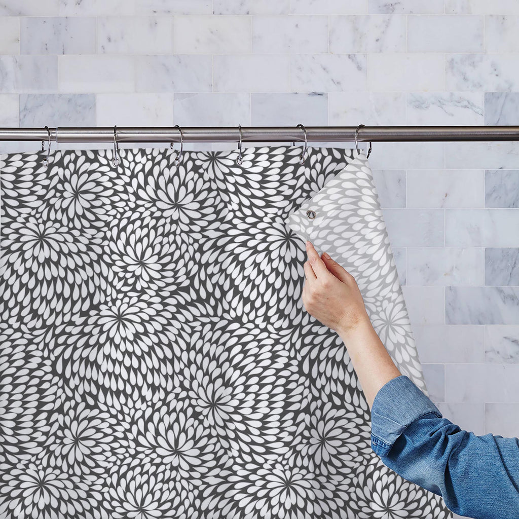 Abstract Pattern D3 Washable Waterproof Shower Curtain - Shower Curtains - ArtzFolio.com