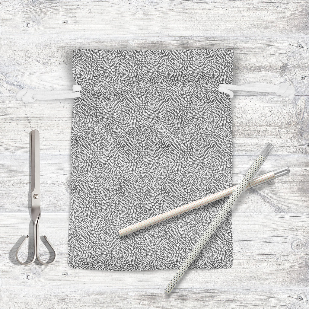 Abstract Pattern D3 Pouch Wrist Potli Bag | Bag for Weddings & Casual Parties - Drawstring Pouches - ArtzFolio.com