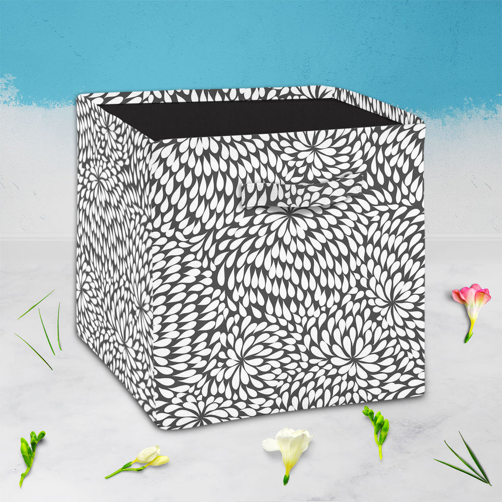 Abstract Pattern D3 Foldable Open Storage Bin | Organizer Box, Toy Basket, Shelf Box, Laundry Bag | Canvas Fabric - Storage Bins - ArtzFolio.com