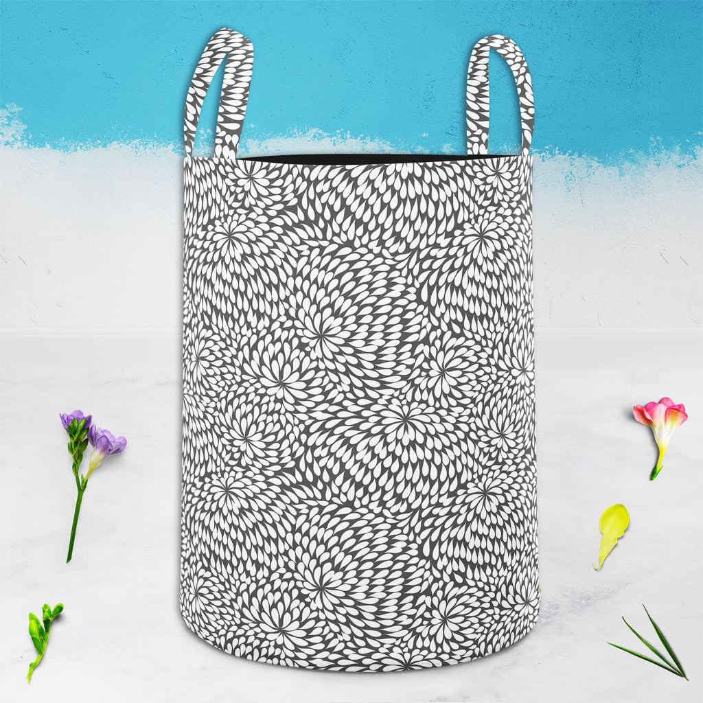 Abstract Pattern D3 Foldable Open Storage Bin | Organizer Box, Toy Basket, Shelf Box, Laundry Bag | Canvas Fabric - Storage Bins - ArtzFolio.com