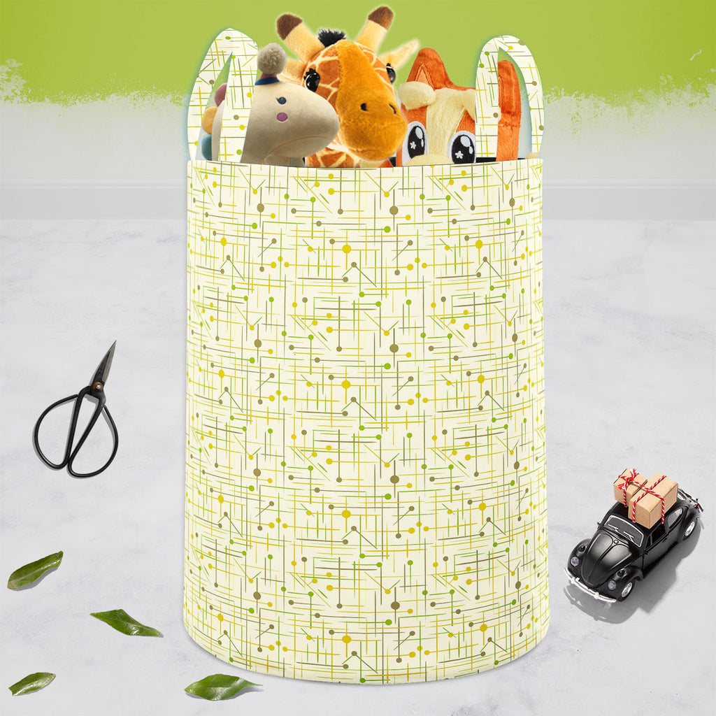 Art Pattern Foldable Open Storage Bin | Organizer Box, Toy Basket, Shelf Box, Laundry Bag | Canvas Fabric-Storage Bins-STR_BI_CB-IC 5007333 IC 5007333, Abstract Expressionism, Abstracts, Art and Paintings, Circle, Decorative, Digital, Digital Art, Dots, Drawing, Fashion, Geometric, Geometric Abstraction, Graphic, Illustrations, Modern Art, Patterns, Retro, Semi Abstract, Signs, Signs and Symbols, art, pattern, foldable, open, storage, bin, organizer, box, toy, basket, shelf, laundry, bag, canvas, fabric, ab