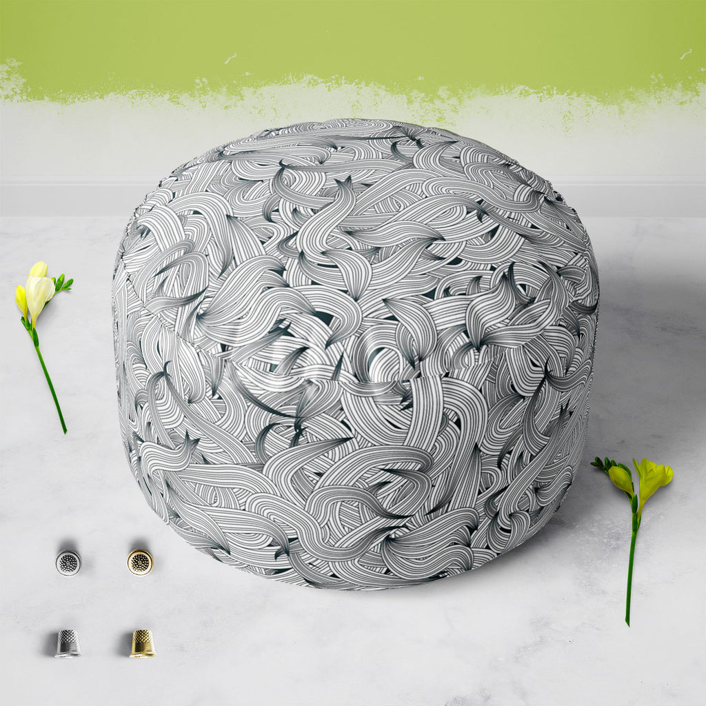 Hand-Drawn Waves D1 Footstool Footrest Puffy Pouffe Ottoman Bean Bag | Canvas Fabric-Footstools-FST_CB_BN-IC 5007334 IC 5007334, Abstract Expressionism, Abstracts, Art and Paintings, Automobiles, Botanical, Digital, Digital Art, Fashion, Floral, Flowers, Graphic, Illustrations, Modern Art, Nature, Patterns, Retro, Semi Abstract, Signs, Signs and Symbols, Transportation, Travel, Vehicles, hand-drawn, waves, d1, footstool, footrest, puffy, pouffe, ottoman, bean, bag, canvas, fabric, abstract, pattern, wallpap